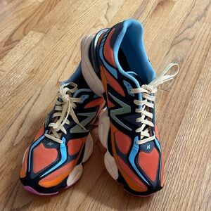 New Balance Vibrant Orange and Blue Athletic Shoes